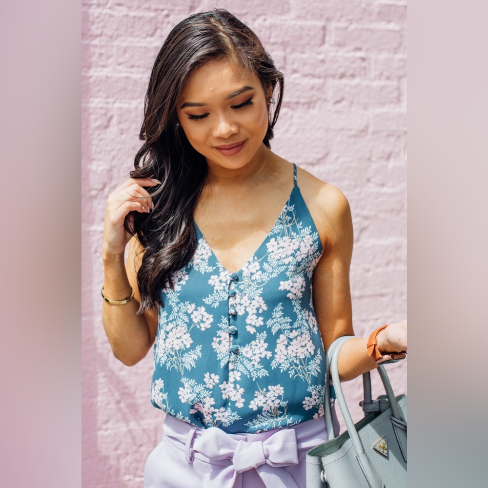 NWT Loft Floral Button Cami